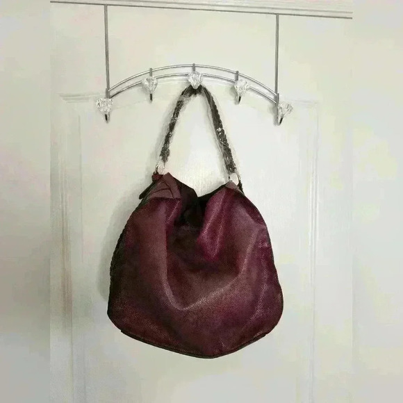 Hobo style Vegan lether shoulder bag - Picture 6 of 7